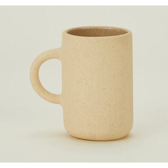 Al Centro Cylinder Cream Speckled Mug - Picture 1 of 7